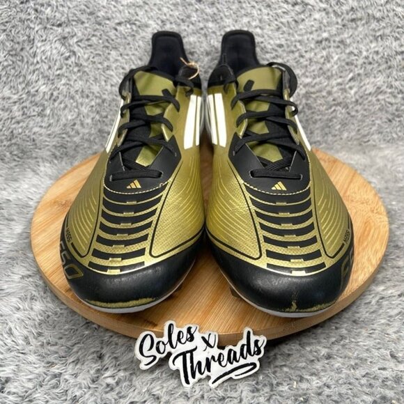 Adidas F50 Pro Messi FG Soccer Cleats Size 13 Men Black Gold JI2502 - Picture 4 of 9